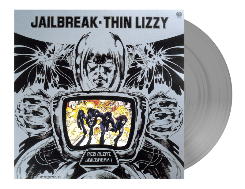 Thin Lizzy Jailbreak LP - Silver Vinyl-