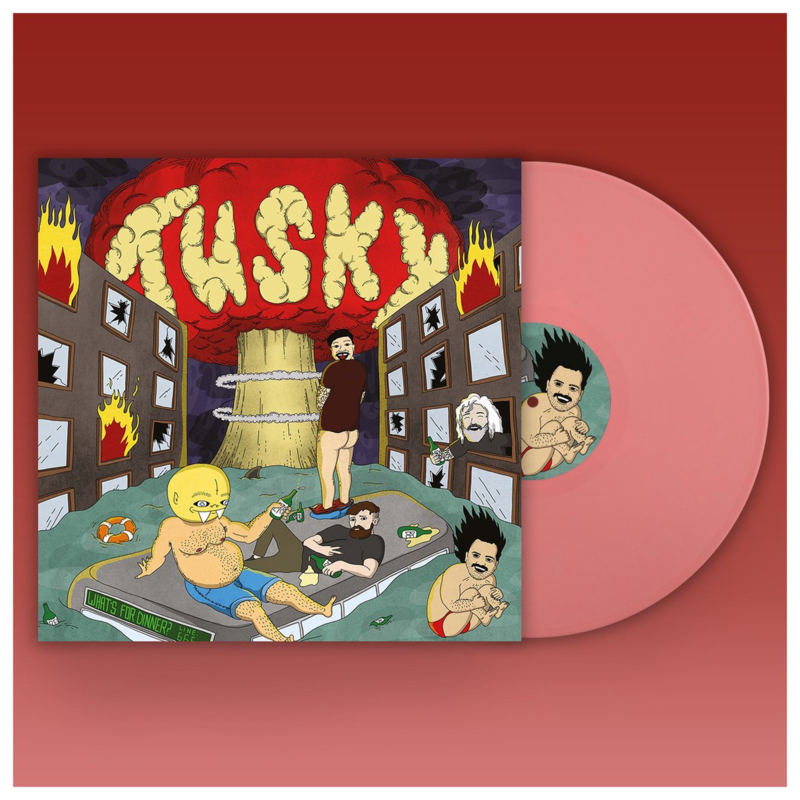 Tusky Whats For Dinner LP - Pink Vinyl-