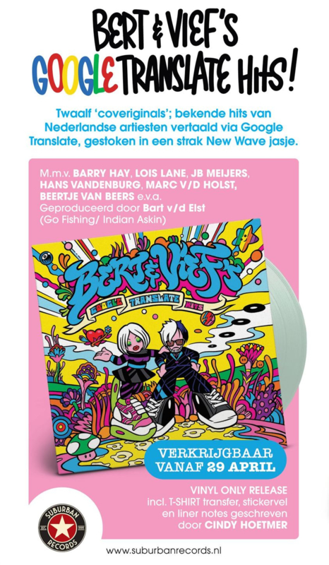 Bert & Vief's Google Translate Hits LP - Coloured Vinyl-