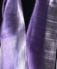 Zijden sjaal multicolor lila-paars