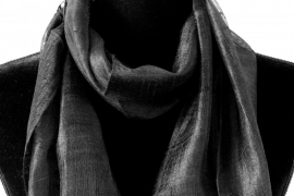 Zijden sjaal zwart