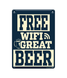 Metal signs - Free wifi