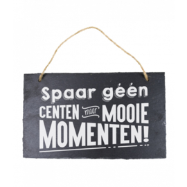 Leisteen - Spaar geen centen