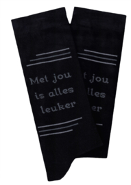 Tekst Sokken - Met jou is alles leuker (heren)