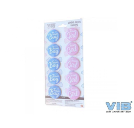 VIB Gender Reveal buttons