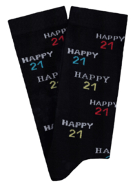 Happy 21 Jaar - Leeftijd sokken