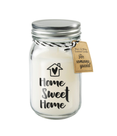 Black & White candle / Home Sweet Home