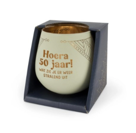 Sfeerlicht Houder - Hoera 50 Jaar