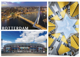 Rotterdam puzzel 1000 stukjes - Drie luik