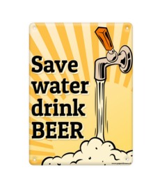 Metal signs - Save water