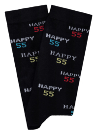 Happy 55 Jaar - Leeftijd sokken