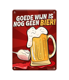 Metal signs - Goede wijn