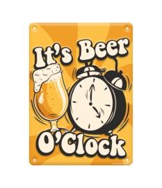 Metal signs - Beer o'clock