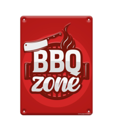 Metal signs - BBQ zone