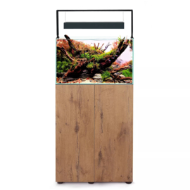 Osaka Ultrascape zwart 60x30x36cm aquarium + 3x LED verlichting met forest meubel