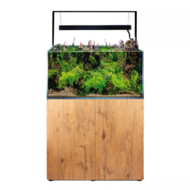 Osaka Ultrascape zwart 90x60x45cm aquarium + 4x LED verlichting met forest meubel