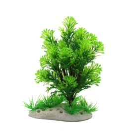 Kunstplant struik met gras OS-248 - aquarium decoratie