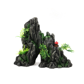 Rotsformatie met doorgang en tempel OS-299 - aquarium decoratie
