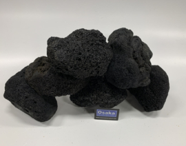 Black Volcanic rock 10-20cm aquarium decoratie stenen