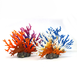 Koraal blauw en roze, kunstkoraal OS-144 - aquarium decoratie