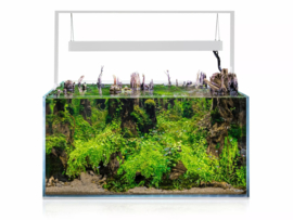 Osaka Ultrascape wit 90x60x45cm aquarium + 4x LED verlichting