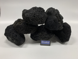 Black Volcanic rock 10-20cm aquarium decoratie stenen