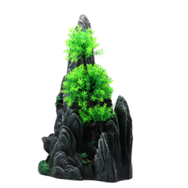 Steile rotsen met bonsai boom OS-243 - aquarium decoratie