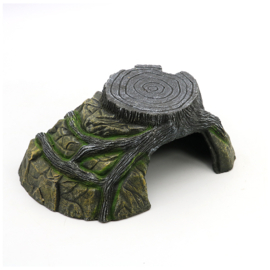 Boomstronk met wortels en grot small OS-181 - aquarium decoratie