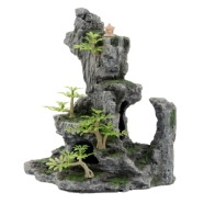 Rotsformatie met dal en tempel OS-923 - aquarium decoratie