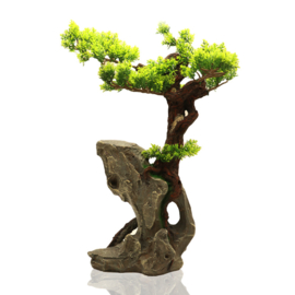 Bonsai boom op rots met plateau OS-309 - aquarium decoratie