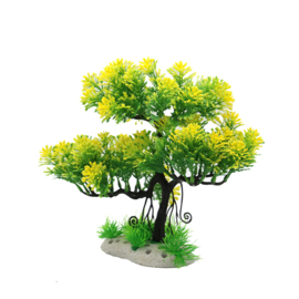 Bonsai boom groen en geel OS-246 - aquarium decoratie