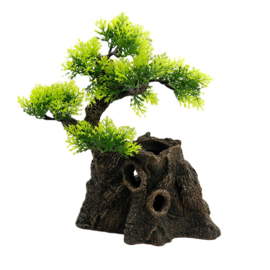 Boomstronk met bonsai OS-158 - aquarium decoratie