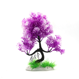 Bonsai boom lila met wit OS-258 - aquarium decoratie