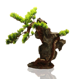 Bonsai boom op rots OS-307 - aquarium decoratie