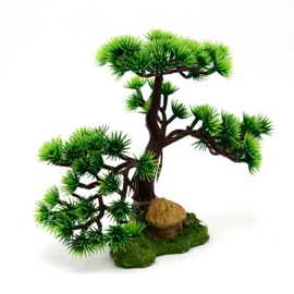 Bonsai boom met hutje OS-201 - aquarium decoratie