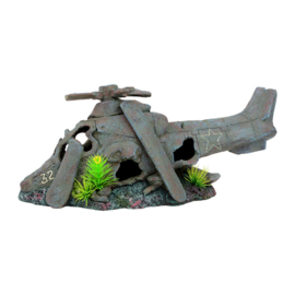Neergestorte helikopter OS-906 - aquarium decoratie