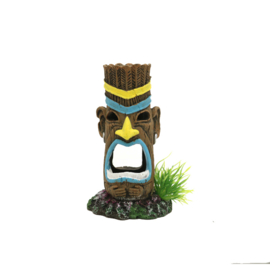 Totempaal met geel en blauw OS-306 - aquarium decoratie