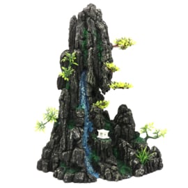 Rots met waterval en lantaarn OS-127 - aquarium decoratie