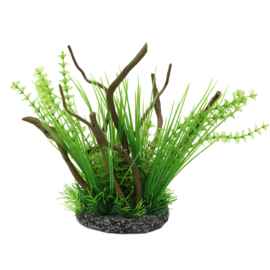 Kunstplanten met hout OS-214 - aquarium decoratie