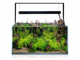 Osaka Ultrascape zwart 90x60x45cm aquarium + 4x LED verlichting