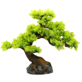 Bonsai boom met wortels op steen OS-210 - aquarium decoratie