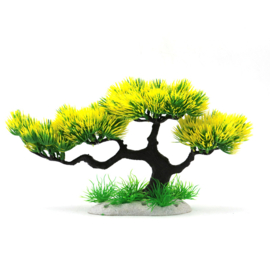 Bonsai boom groen en geel OS-262 - aquarium decoratie