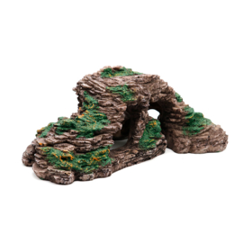 Stenen grot met begroeiing small OS-177 - aquarium decoratie