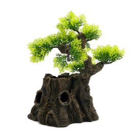 Boomstronk met bonsai OS-158 - aquarium decoratie