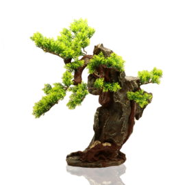 Bonsai boom op rots OS-307 - aquarium decoratie