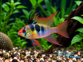 Mikrogeophagus ramirezi / Antennebaars wild kleur