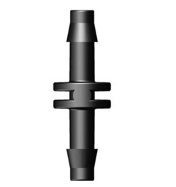 Kunststof connector 4mm tbv luchtslang 2 stuks