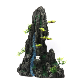 Rots met waterval en lantaarn OS-127 - aquarium decoratie