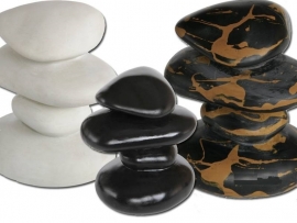 SF Zen Deco Pebbles Zwart aquarium decoratie