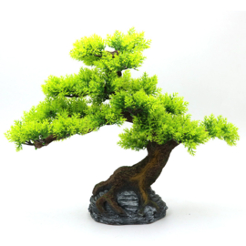 Bonsai boom met wortels op steen OS-210 - aquarium decoratie